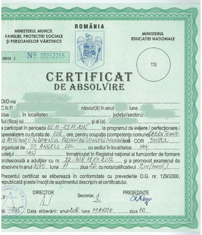 cadru tehnic PSI Ioan Ilie