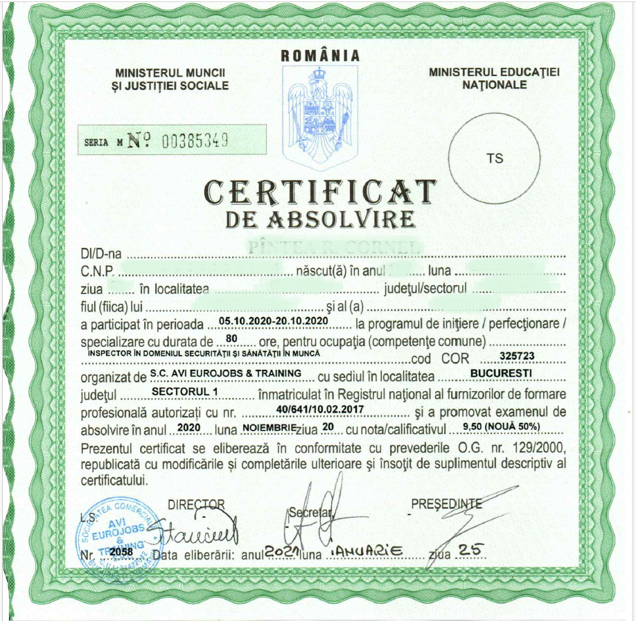 inspector SSM Pintea Cornel